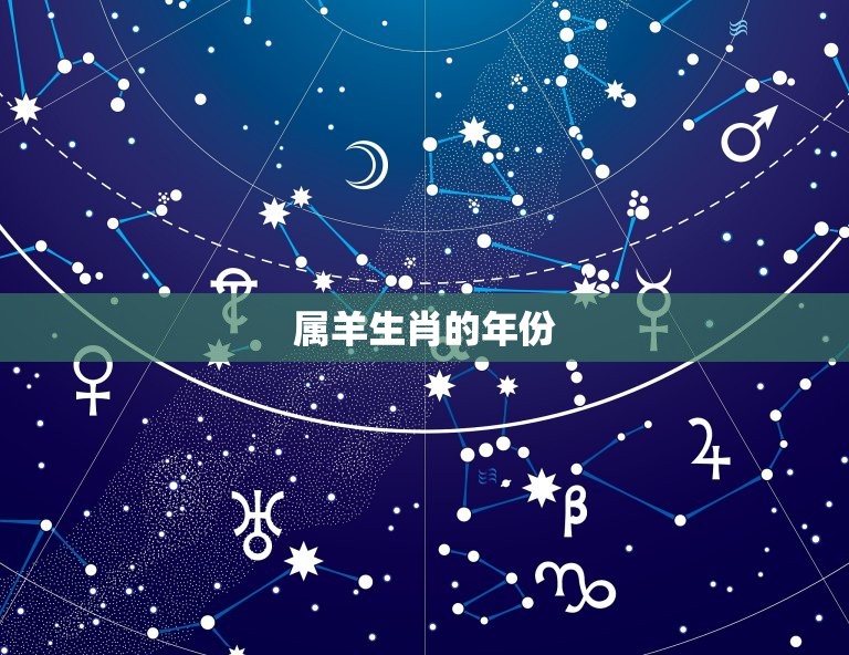 属羊哪一年出生的人是什么星座
