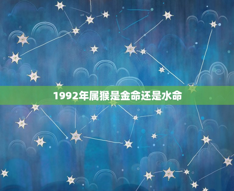 1992年属猴配什么属相最好