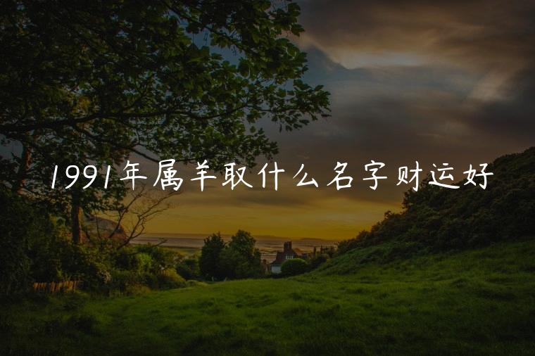 1991年属什么生肖